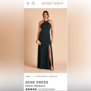 Buddy Grey Emerald Bridesmaid Dress